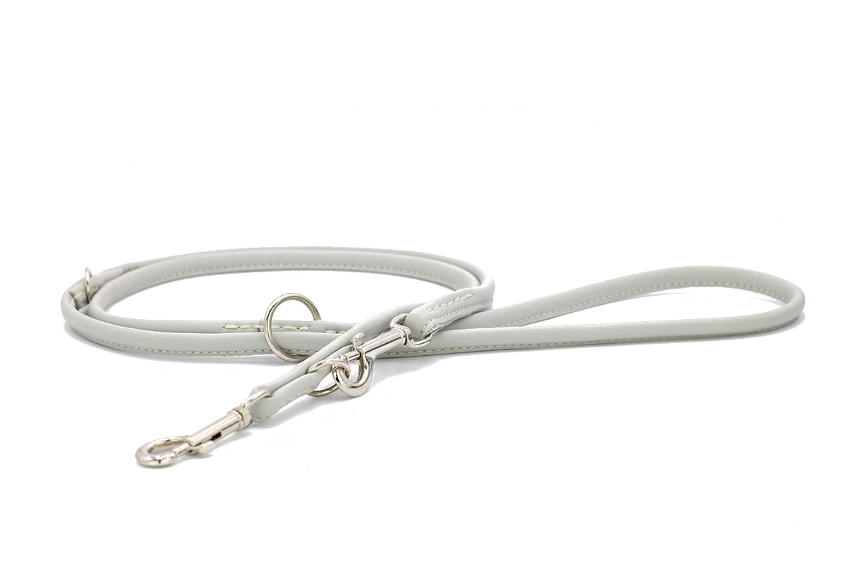 Lederleine Rundgenäht 2m Silber - Image 38